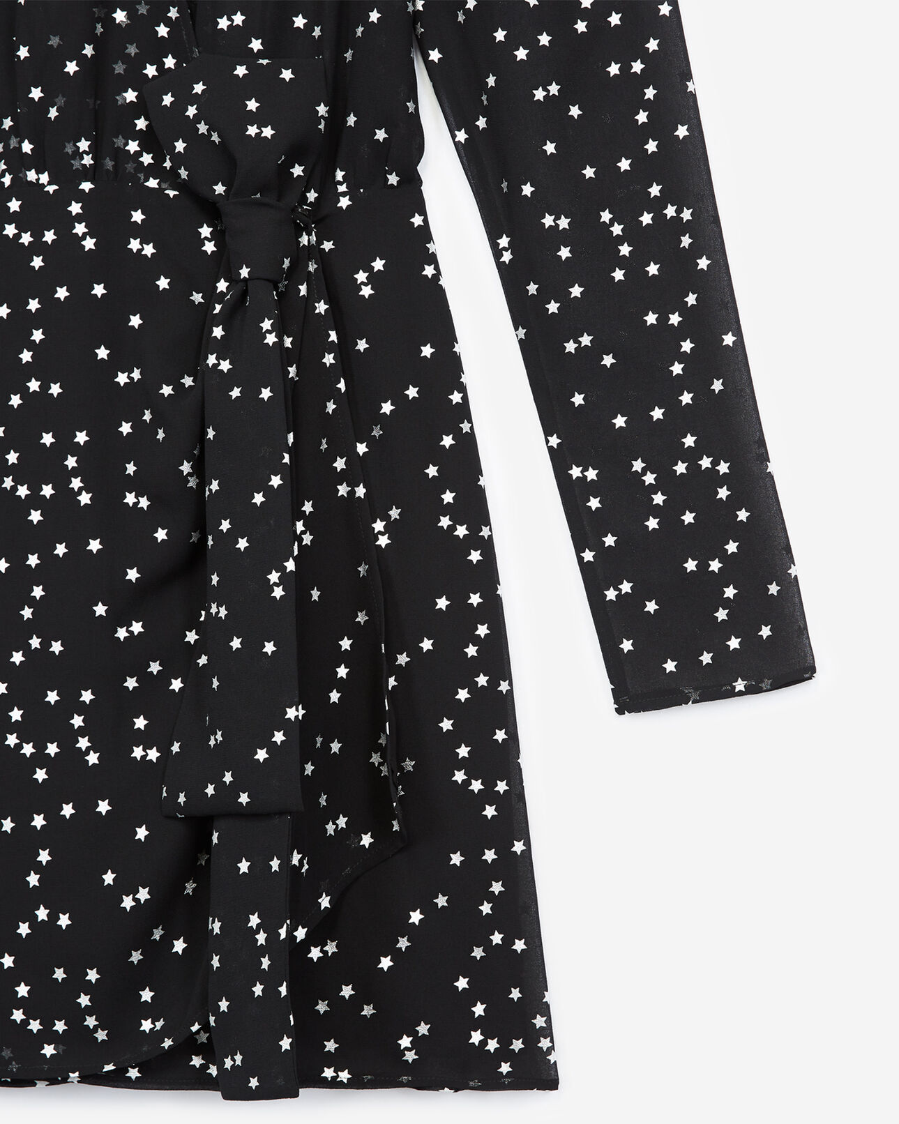 The Kooples DAMEN BLACK kurzes schwarzes kleid mit schulterpolstern