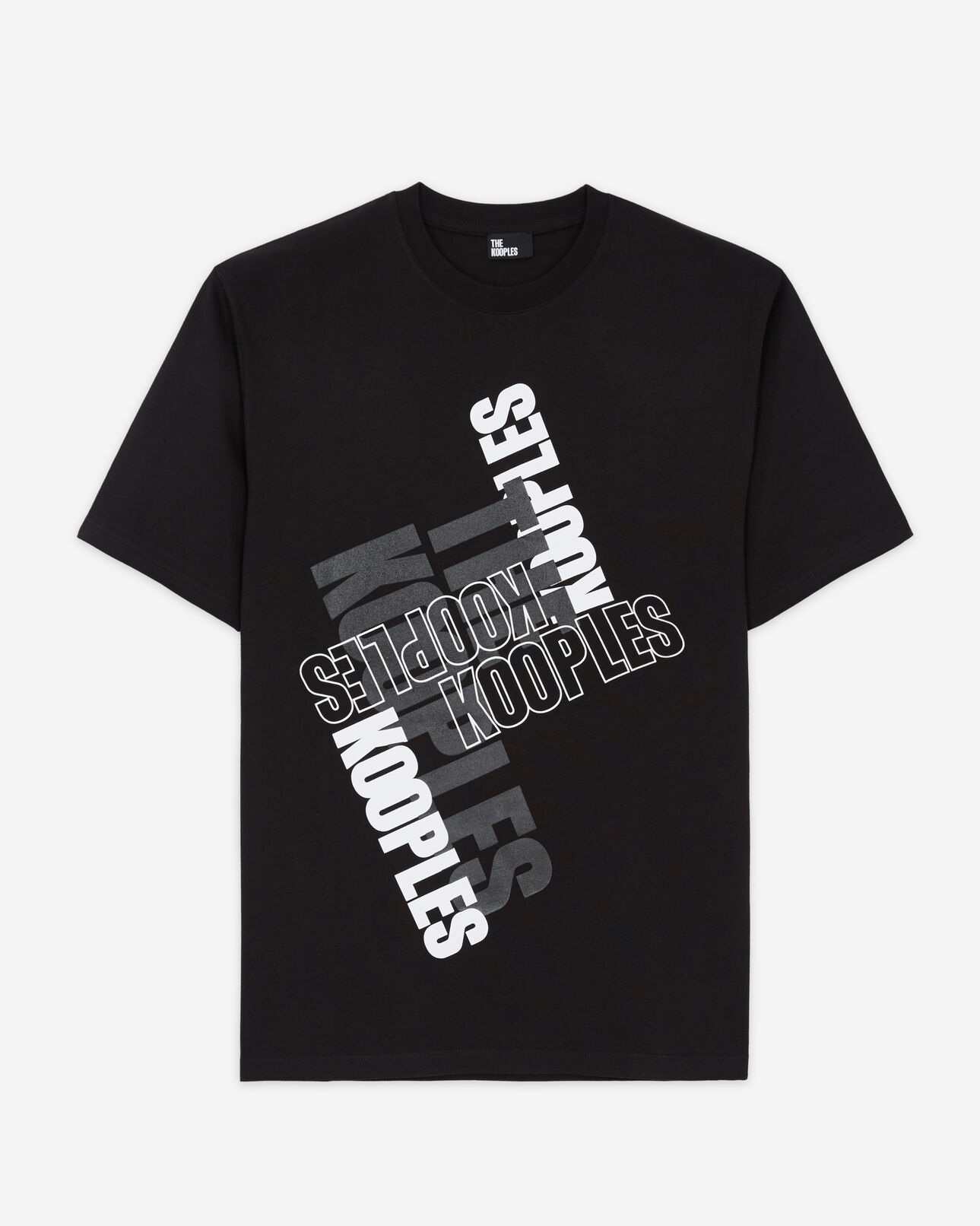 The Kooples HOMBRE BLACK / WHITE camiseta logotipo the kooples negra para hombre