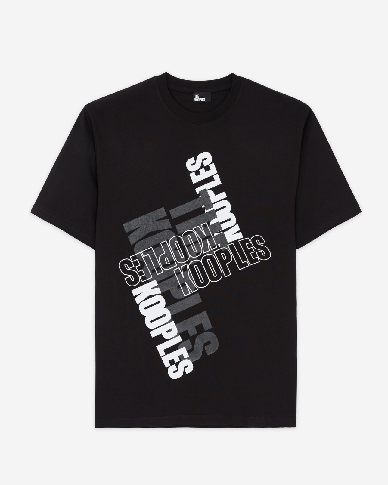The Kooples HOMBRE BLACK / WHITE camiseta logotipo the kooples negra para hombre