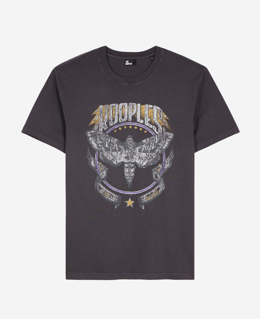 The Kooples HOMME CARBONE t-shirt avec sérigraphie gris