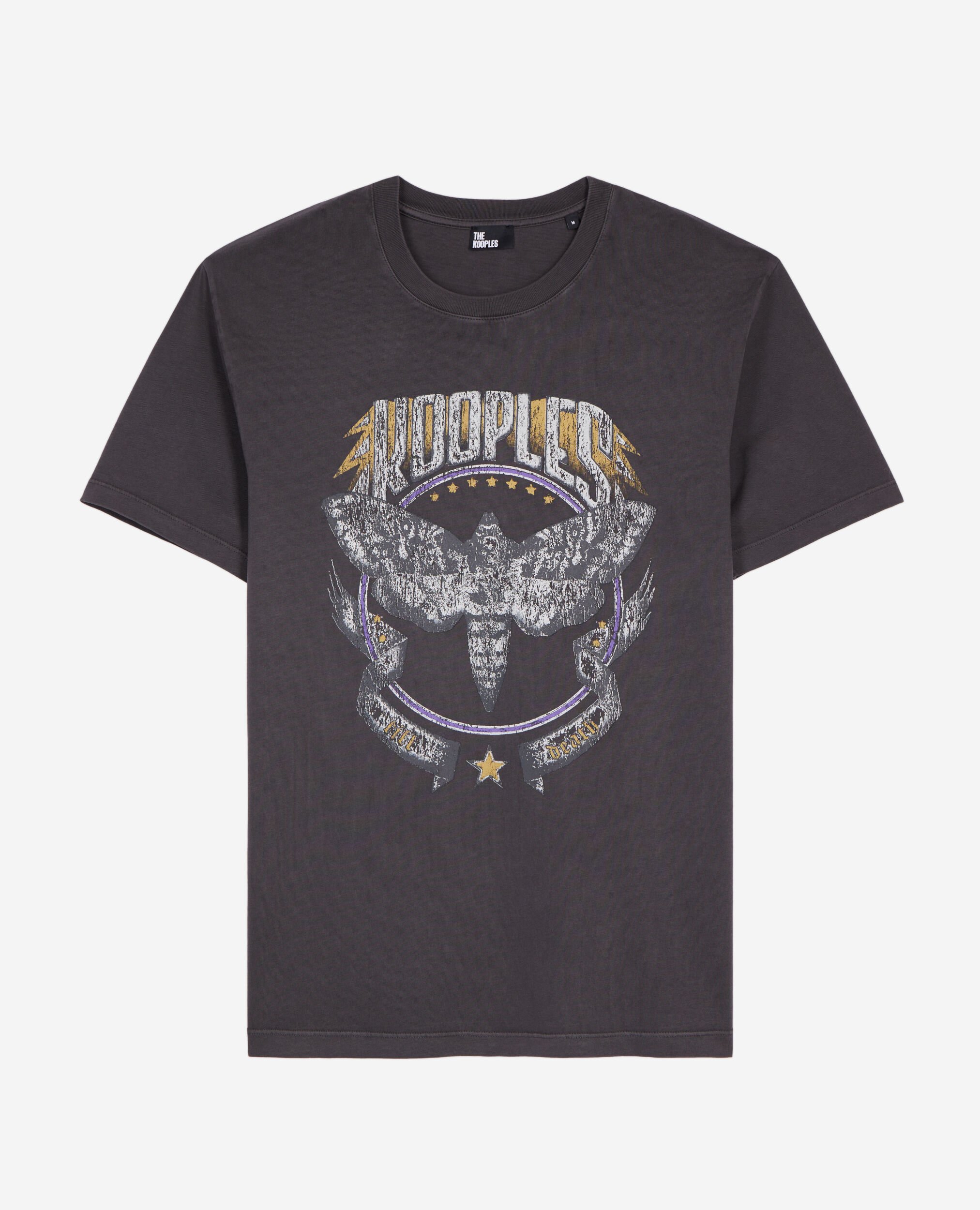 T-shirt avec sérigraphie gris, CARBONE, hi-res image number null