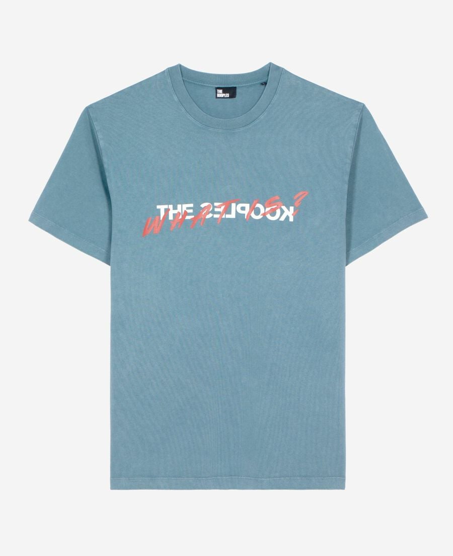 The Kooples MEN BLUE GREY what is blue t-shirt