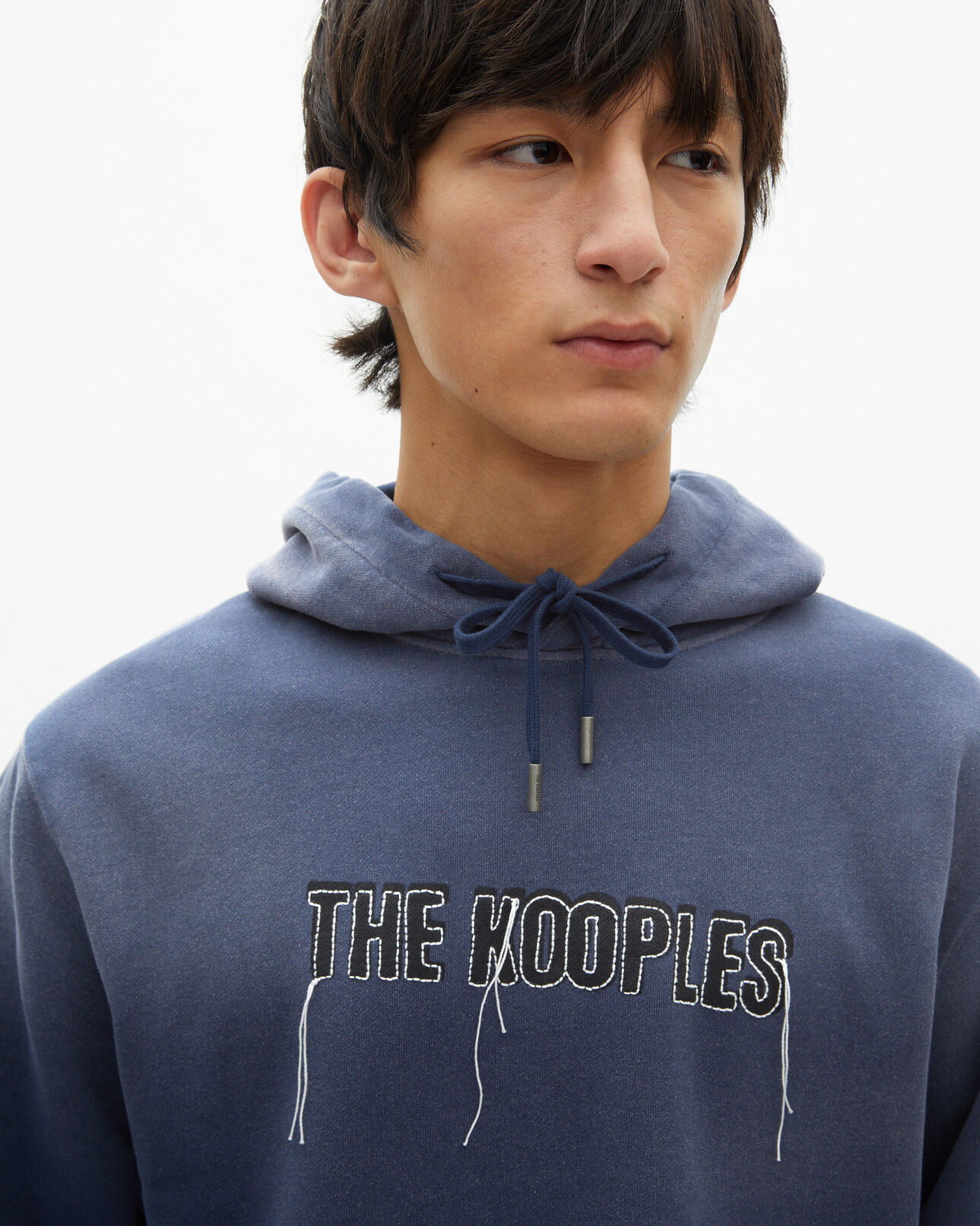 The Kooples MEN DARK NAVY sweatshirt with faded navy logo