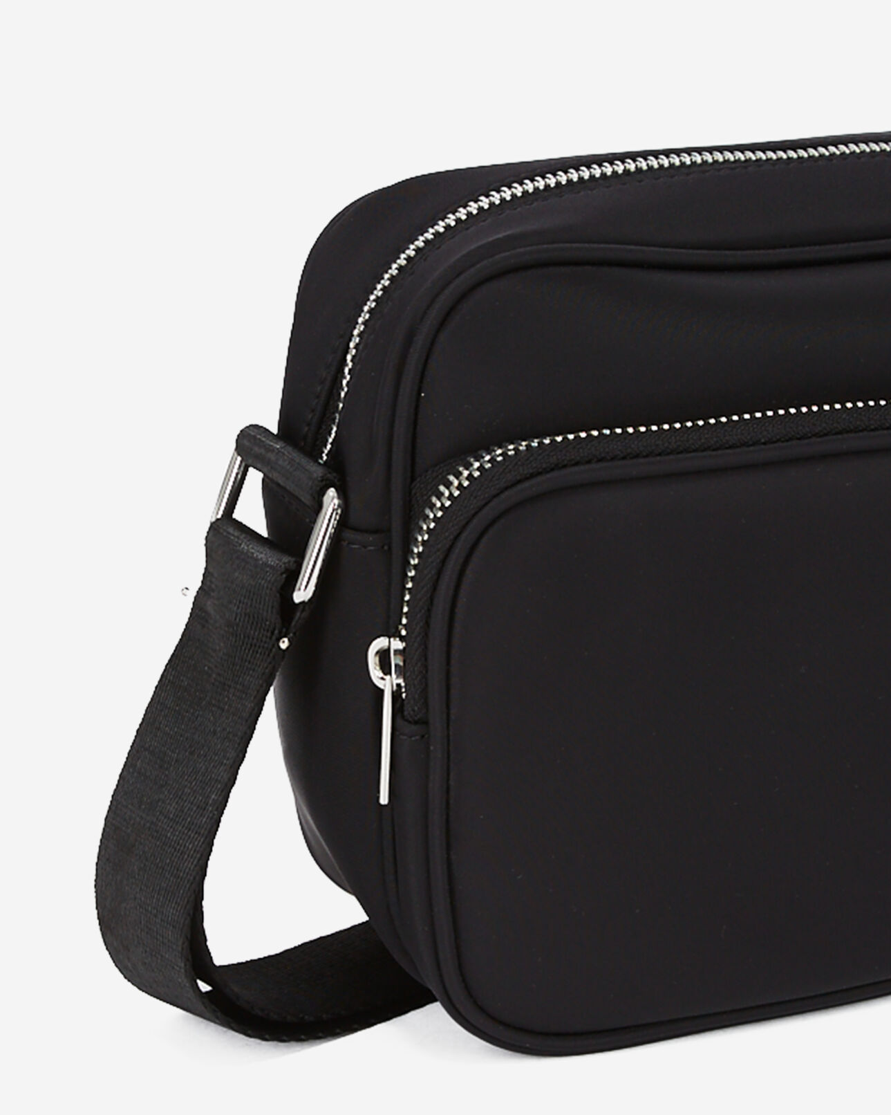 The Kooples HOMME BLACK sac messenger noir en nylon