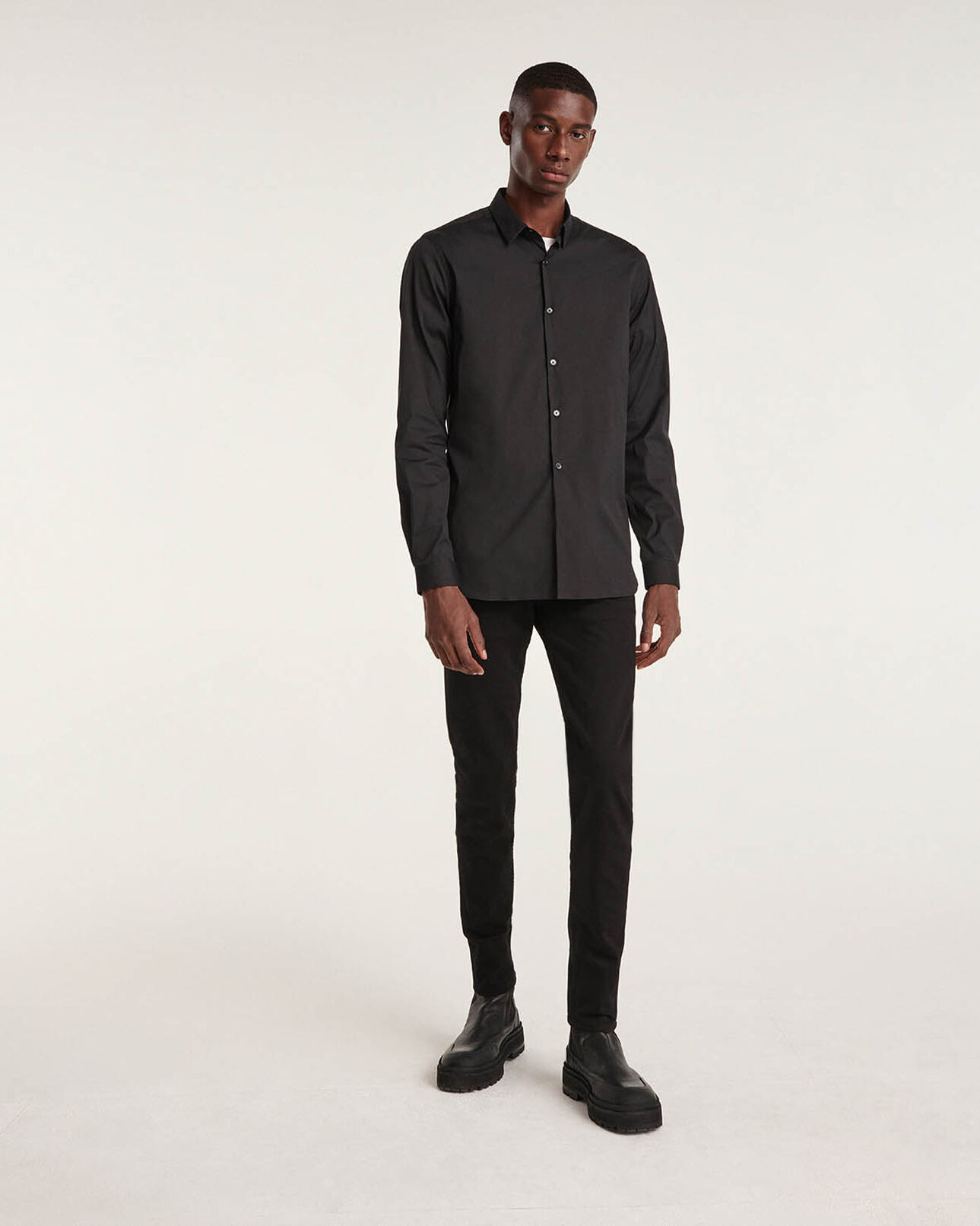 The Kooples MEN BLACK black shirt
