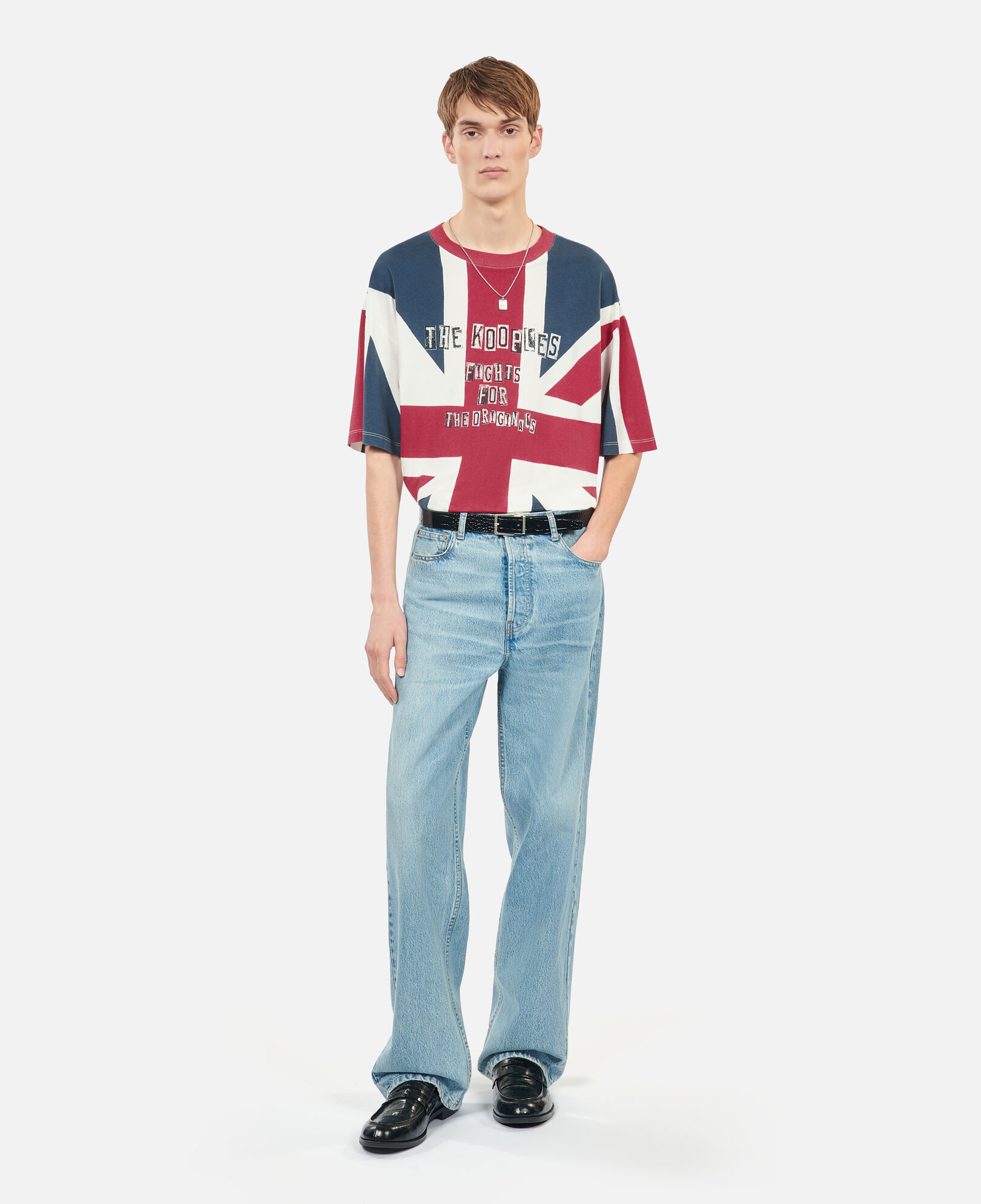The Kooples H RED uk flag printed t-shirt