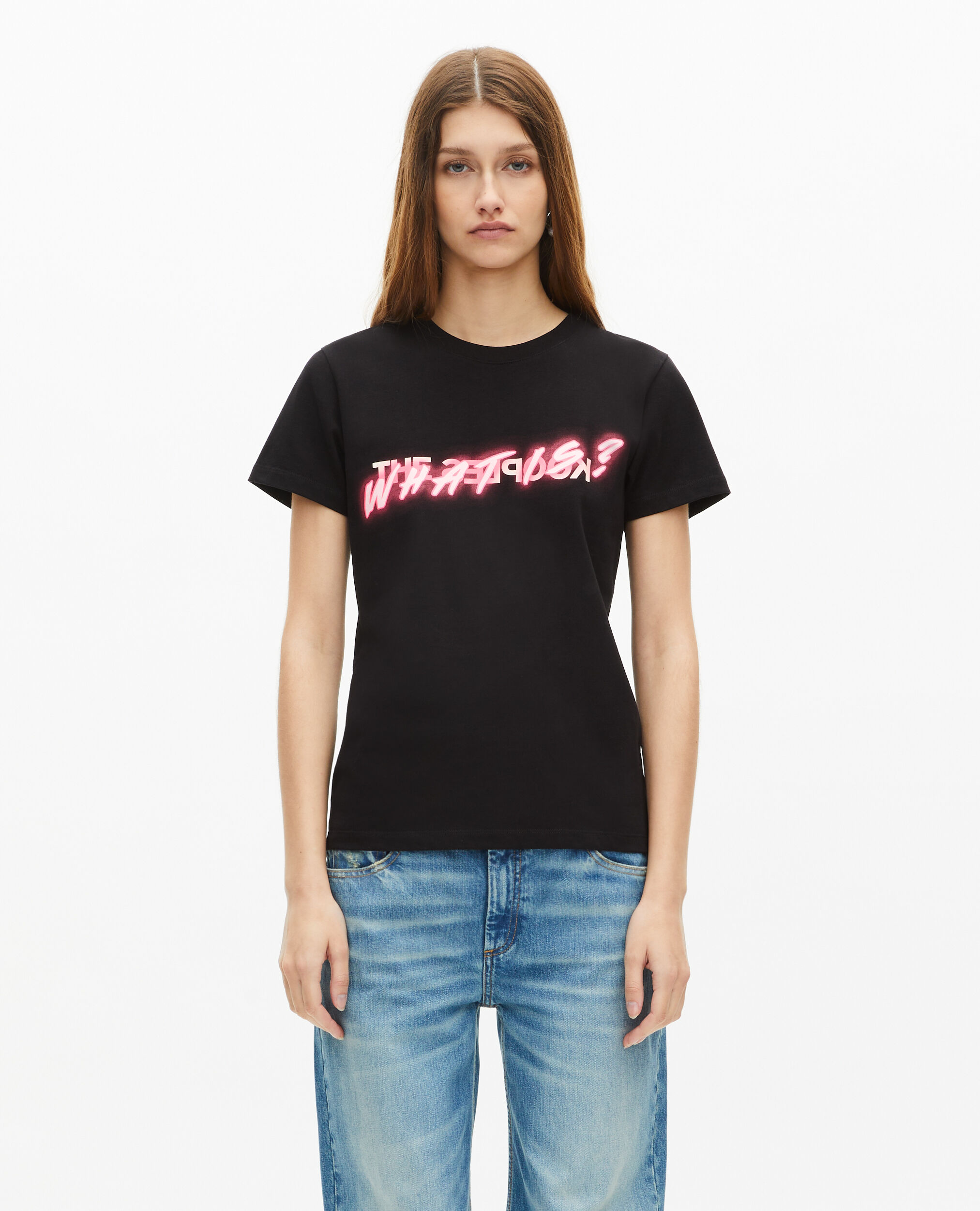 What is black neon effect t-shirt, BLACK, hi-res image number null
