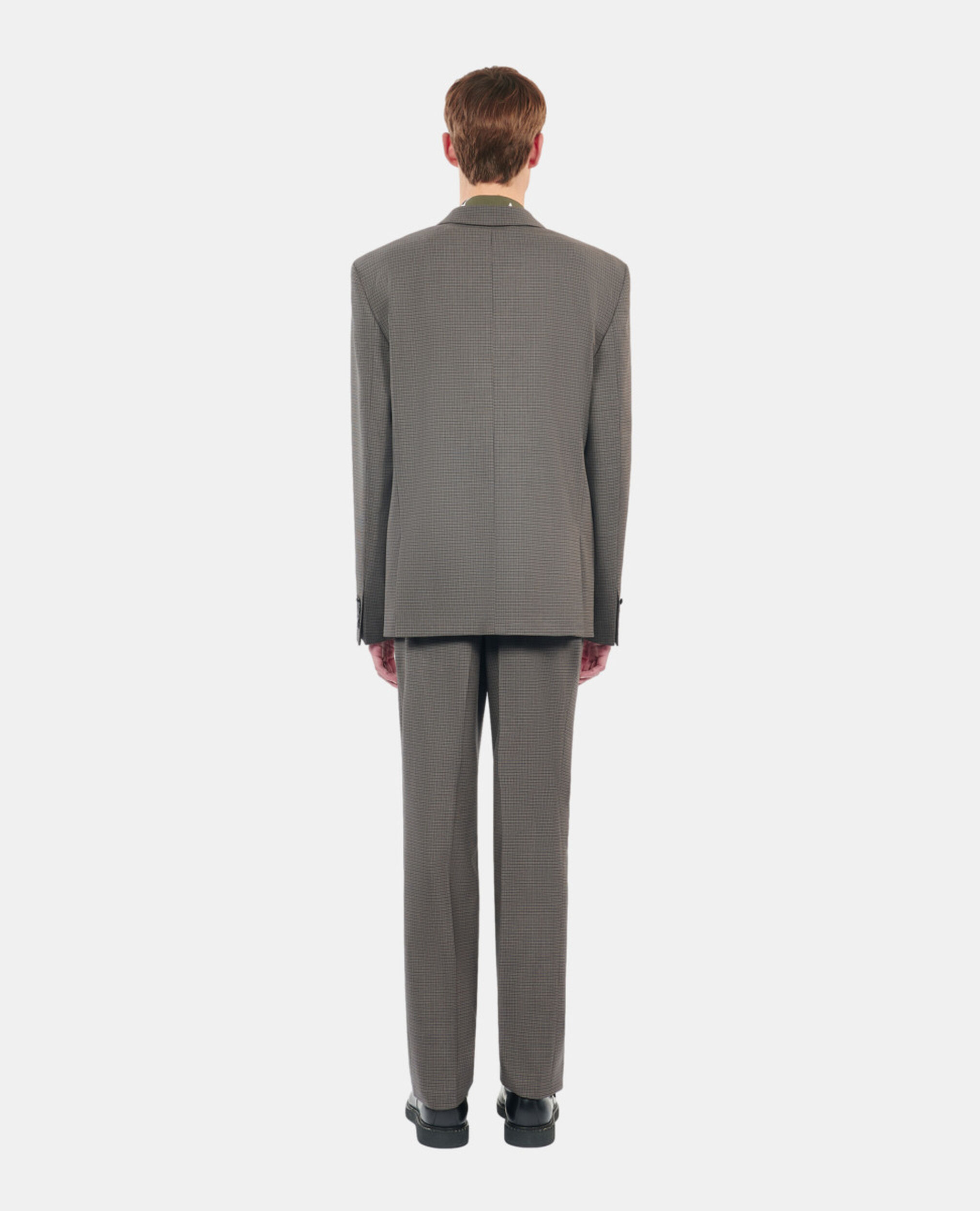 Brown wool suit jacket, BROWN, hi-res image number null