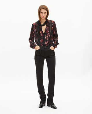 The Kooples F BLACK black long slim jeans