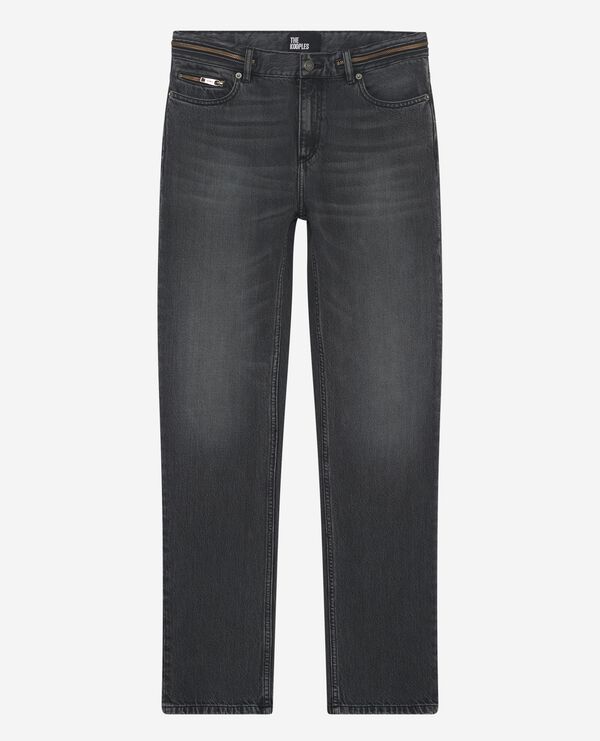 The Kooples HOMBRE BLACK WASHED vaqueros pitillo negros desteñidos