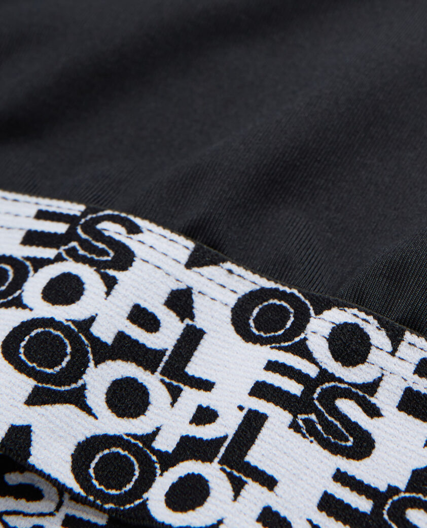 The Kooples WOMEN BLACK technical bra with black logo