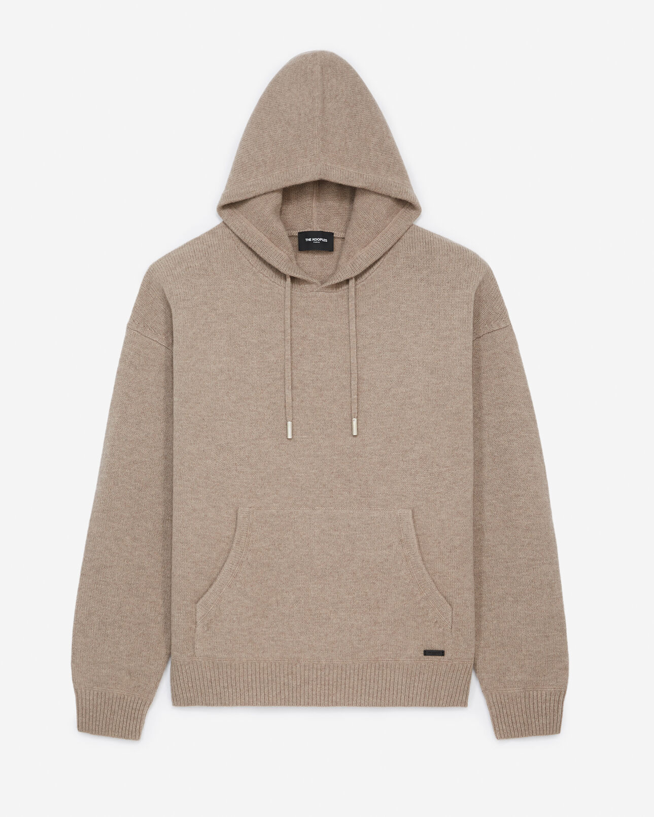 The Kooples HOMME BEIGE pull capuche laine beige ample