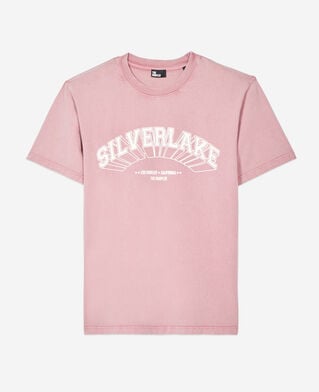 The Kooples HOMME PINK WOOD t-shirt avec sérigraphie rose