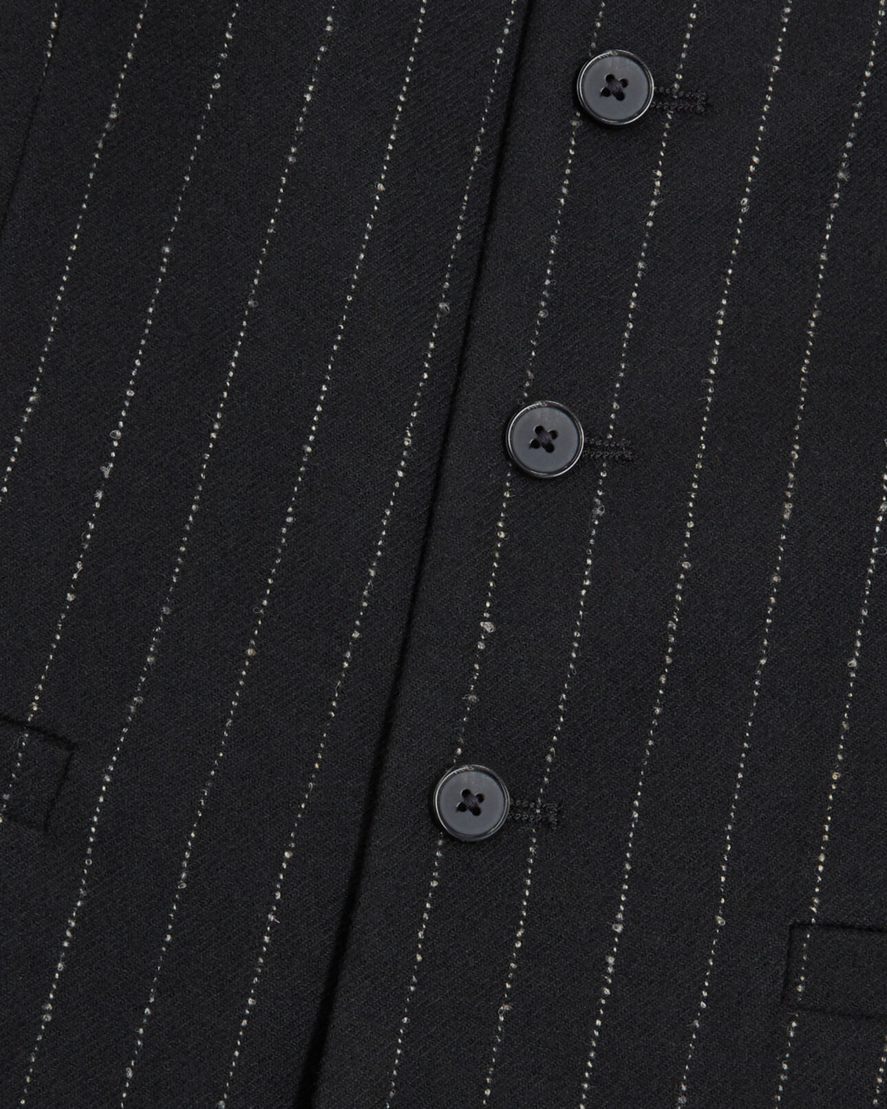 The Kooples H BLACK WHITE striped suit vest
