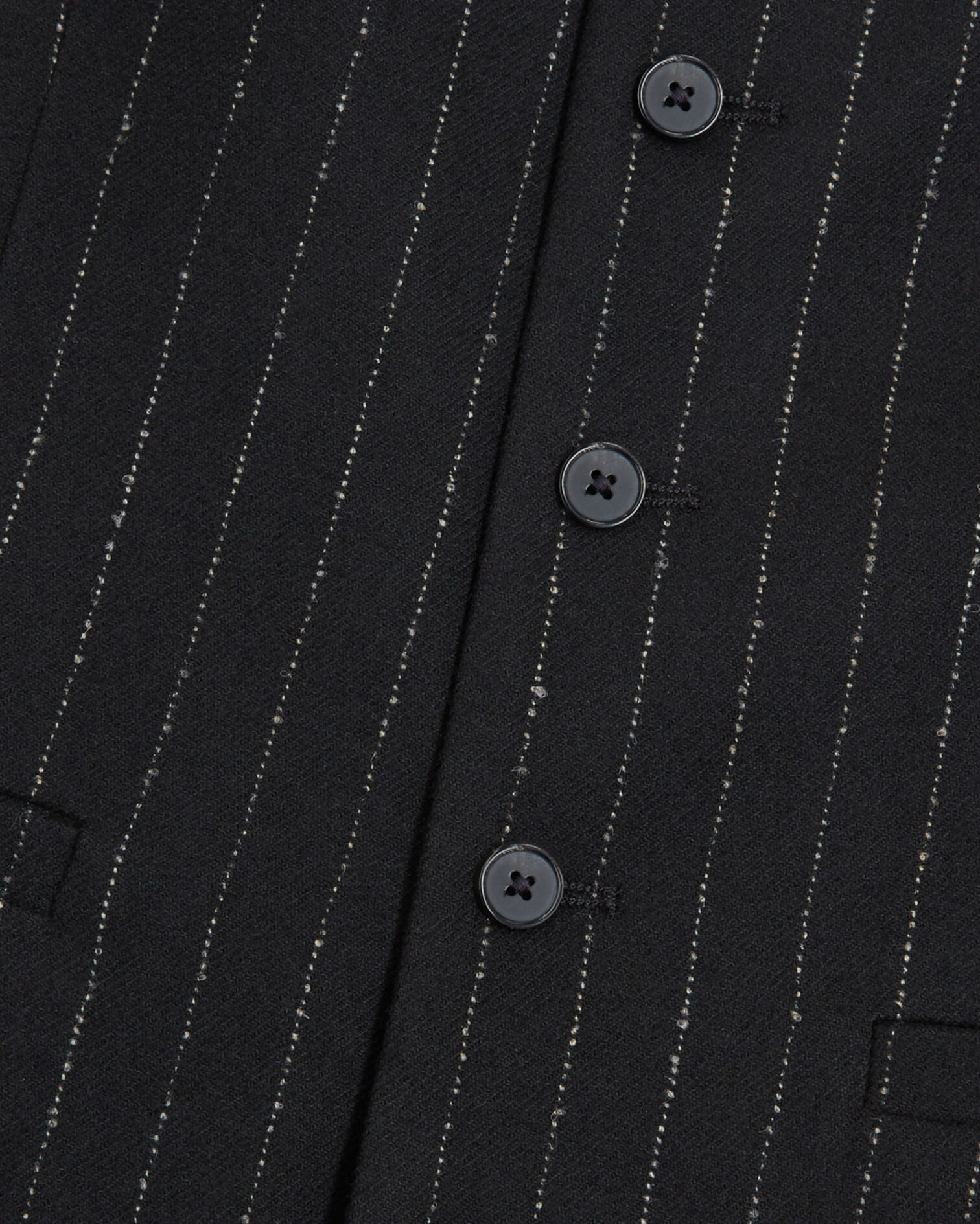 Striped suit vest, BLACK WHITE, hi-res image number null