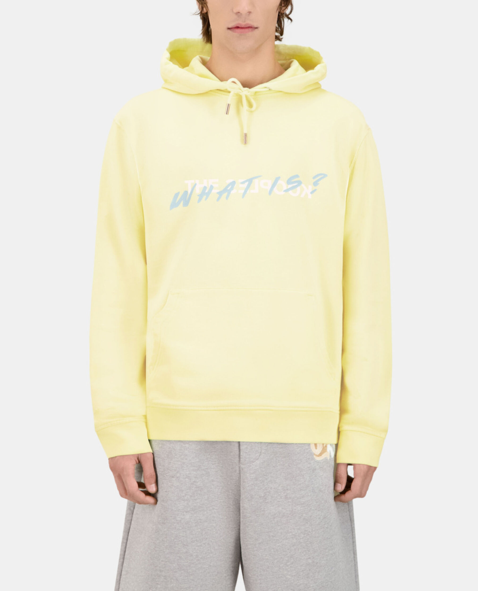 Yellow What is hoodie, BRIGHT YELLOW, hi-res image number null