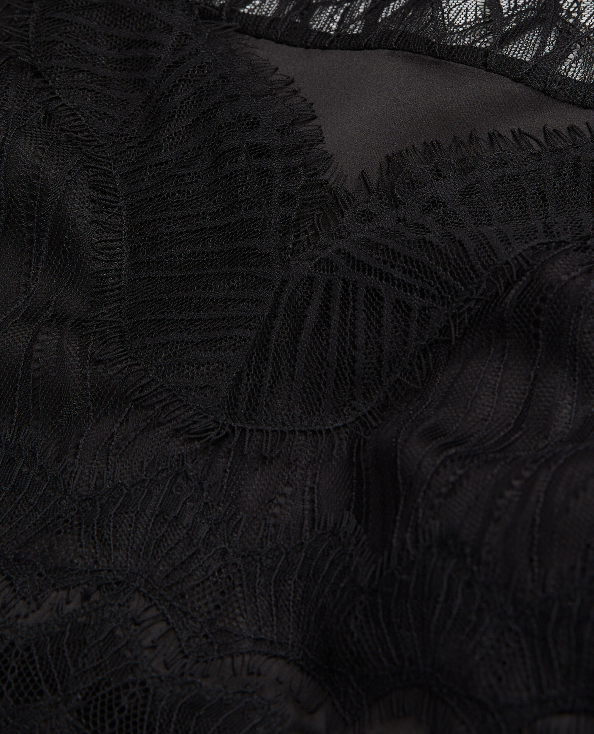 Black camisole with lace details, BLACK, hi-res image number null