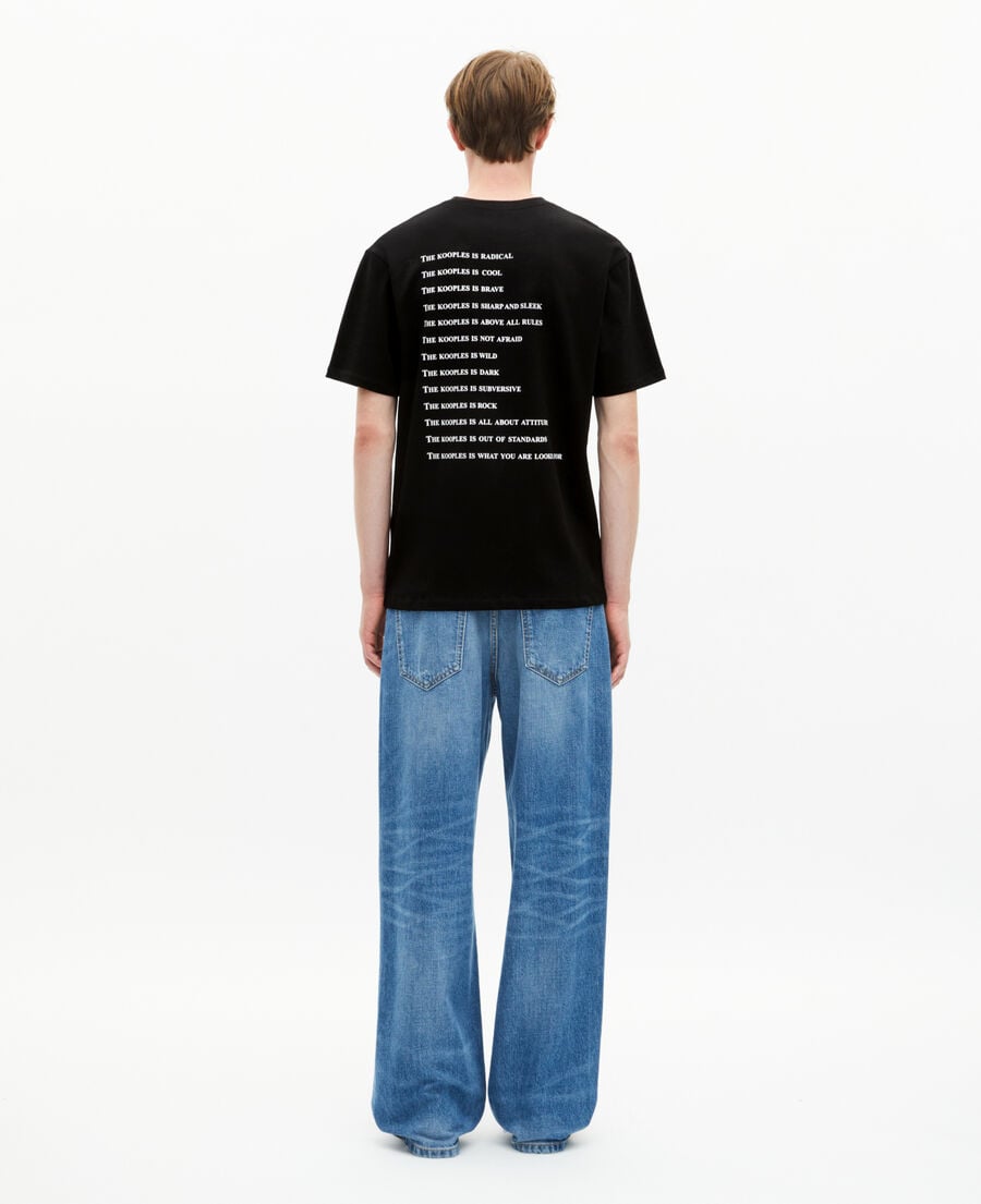 The Kooples MEN BLACK what is black rhinestone t-shirt