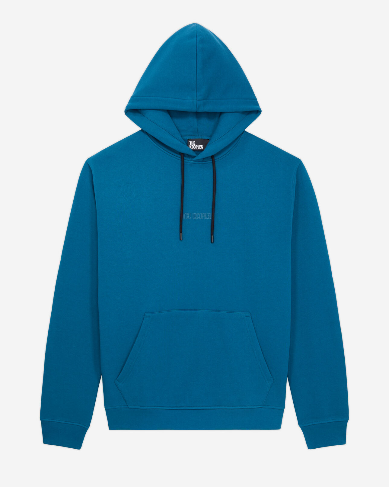 The Kooples HOMME MEDIUM BLUE sweatshirt homme à capuche bleu avec logo