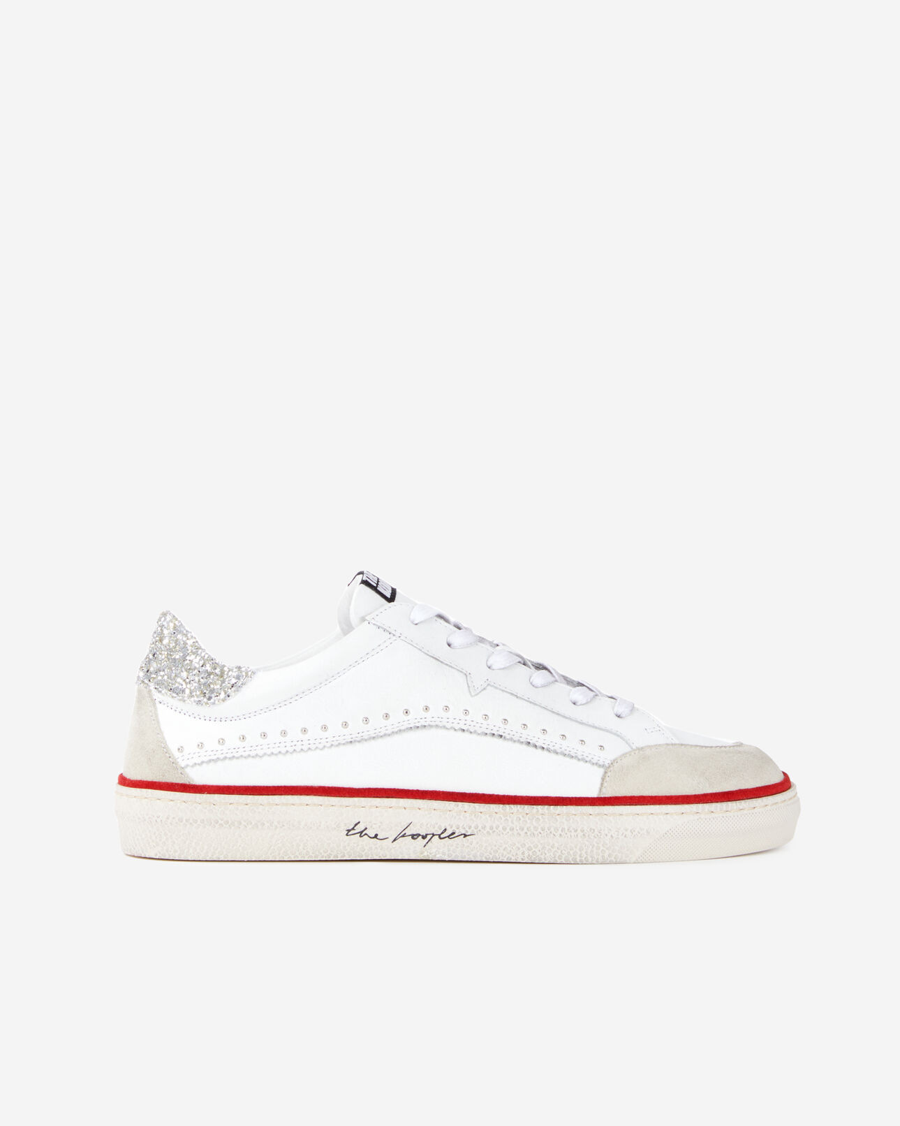 The Kooples MUJER WHITE zapatillas piel blancas
