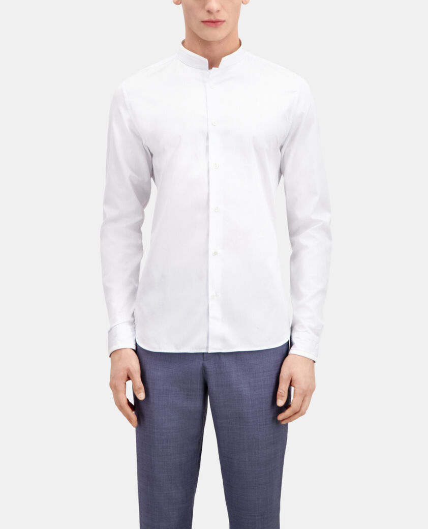 The Kooples MEN BLUE WHITE blue cotton shirt