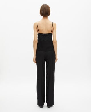 The Kooples FEMME BLACK caraco avec dentelle noir