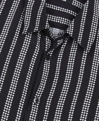 The Kooples MEN BLACK WHITE printed shirt
