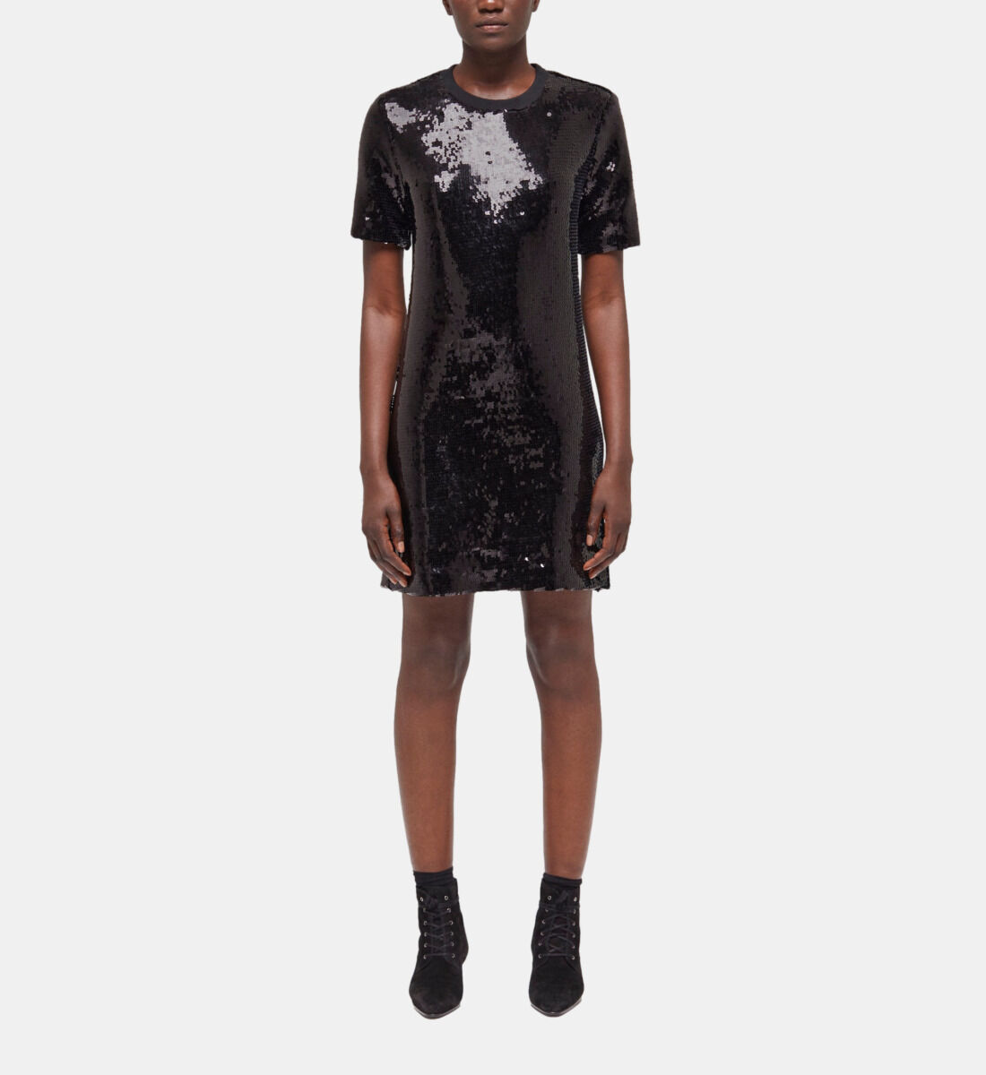 The Kooples short black sequin dress an absolute essential this season Discover our selection of women s ready to wear on the website and in store