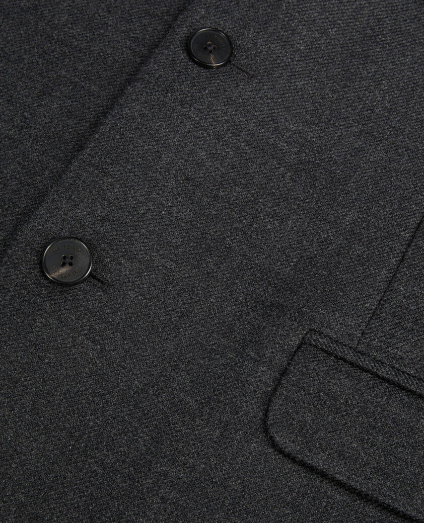 The Kooples HERREN BLACK GREY graue anzugjacke aus wollmischung