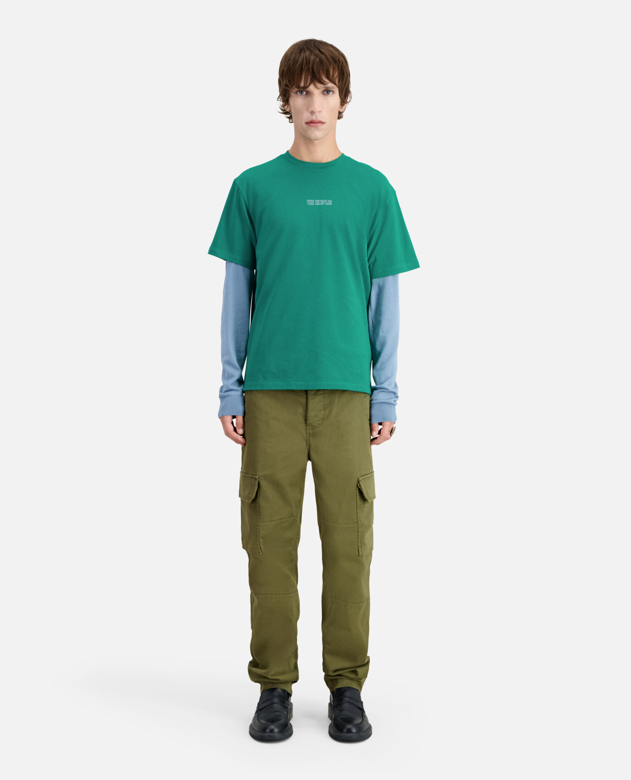 Camiseta verde logotipo para hombre, FOREST, hi-res image number null