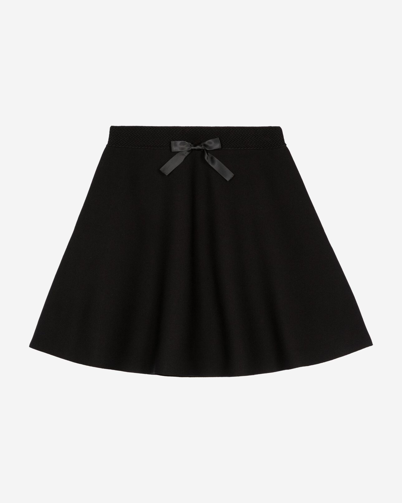 The Kooples FEMME BLACK jupe courte en maille noire