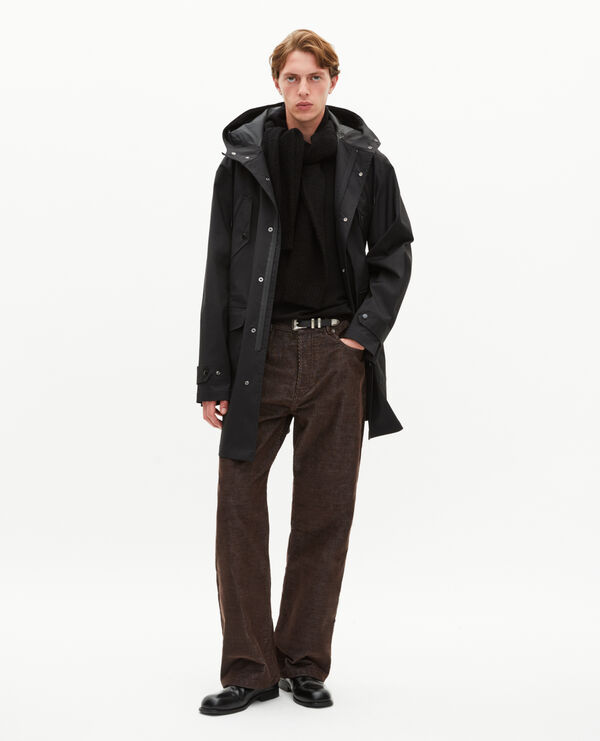 The Kooples MEN BLACK black hooded parka