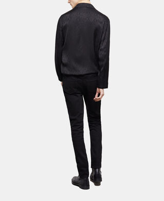 The Kooples HOMME BLACK chemise casual python noir