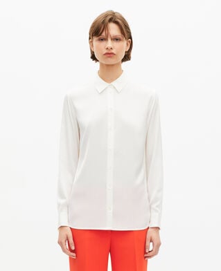 The Kooples MUJER WHITE camisa seda blanca