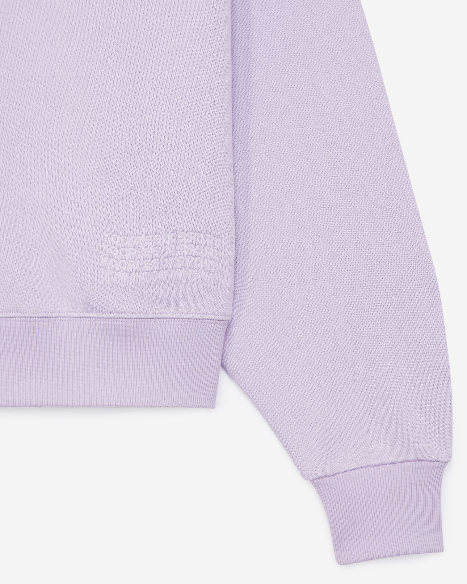 Sudadera violeta logotipo ola repujado, LIGHT PURPLE, hi-res image number null