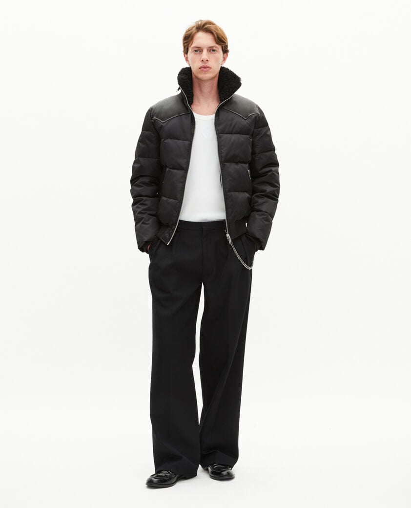 The Kooples HOMME BLACK doudoune à traitement déperlant noire