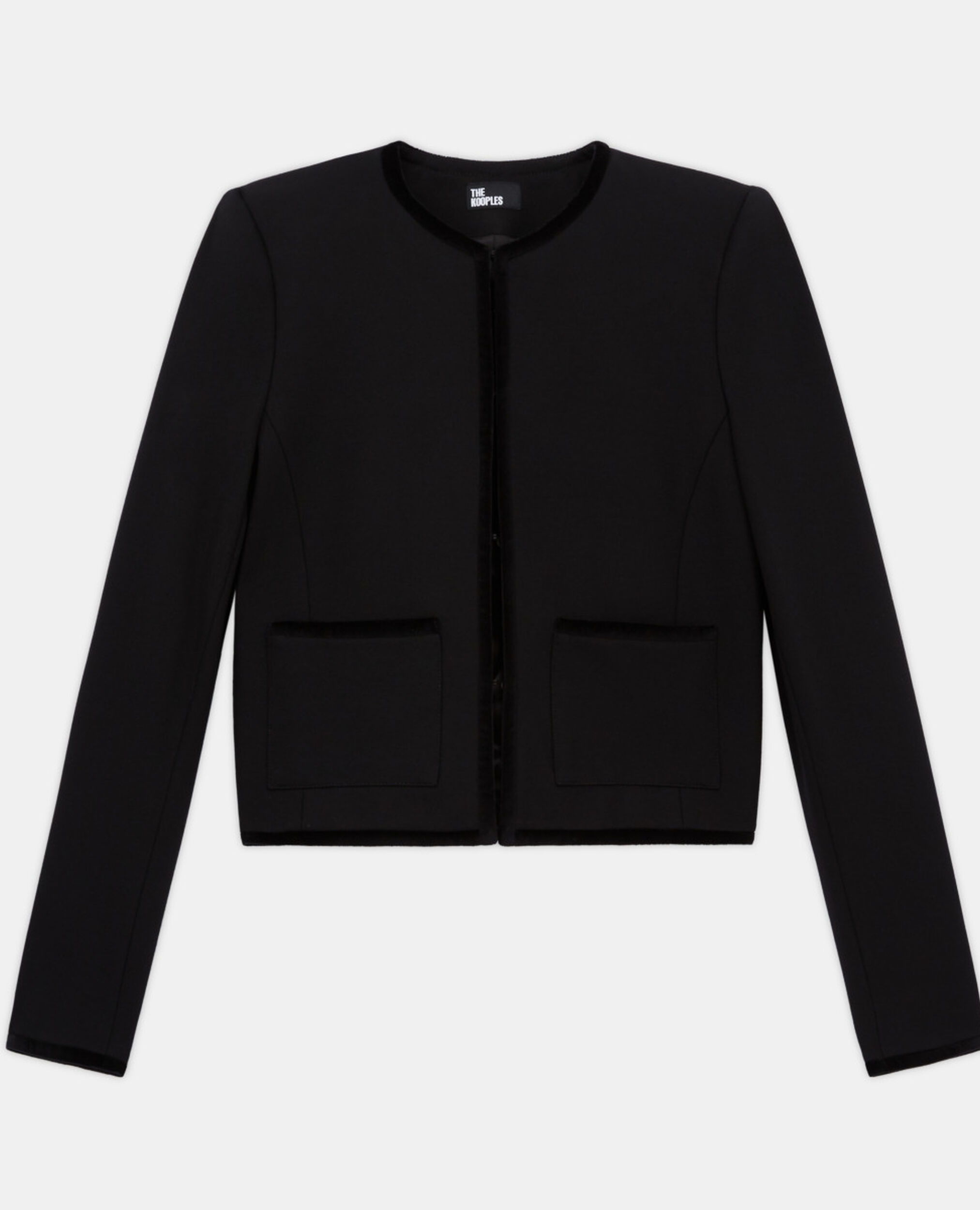 Short black jacket, BLACK, hi-res image number null