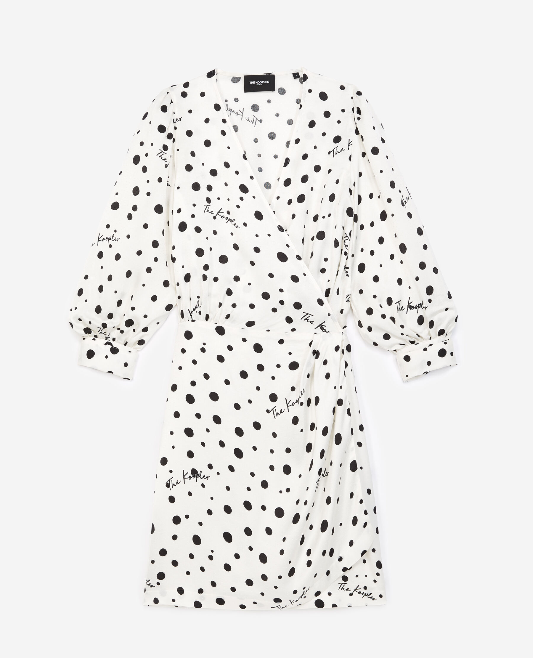 Robe portefeuille crue pois The Kooples France