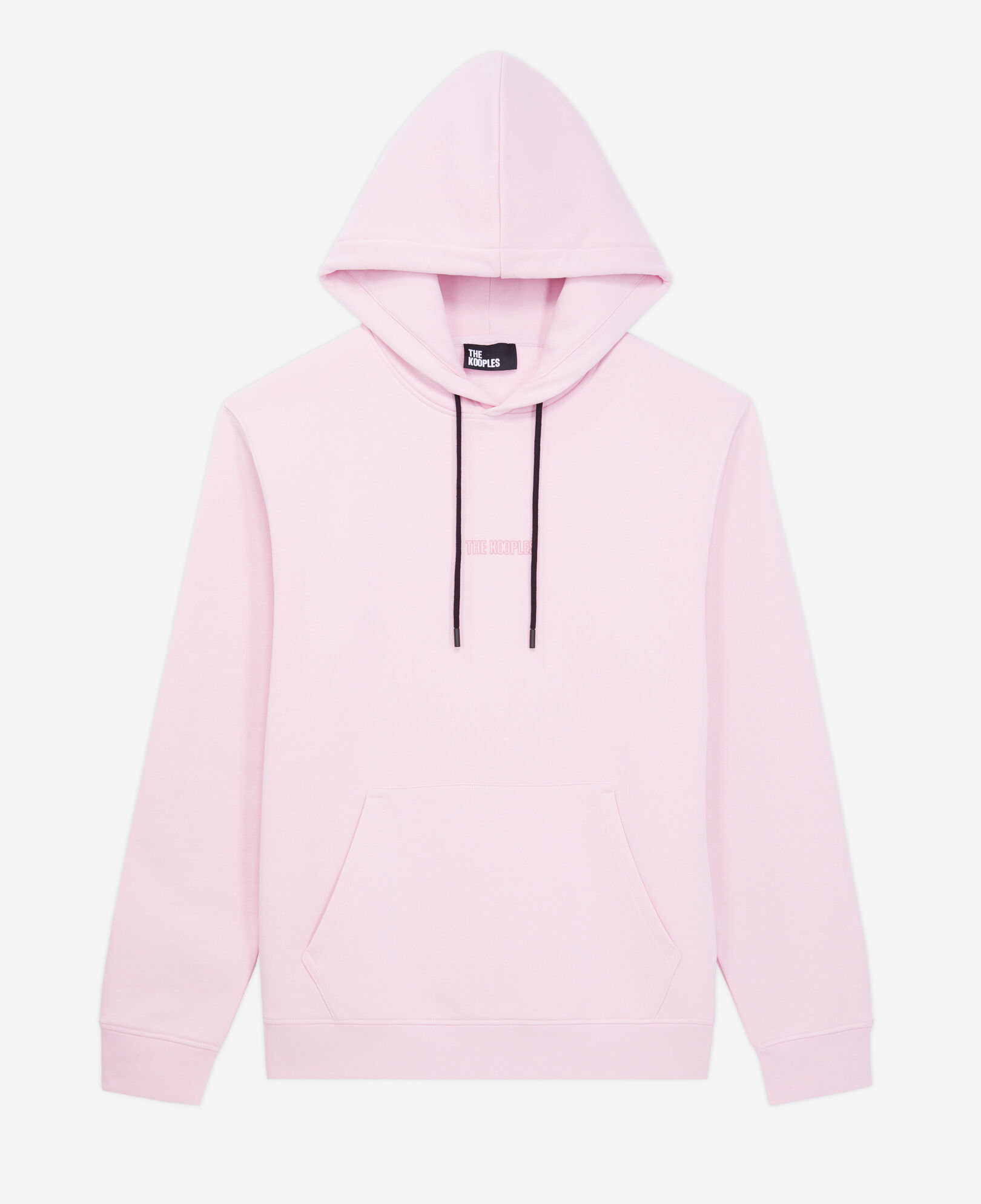 The Kooples MEN PALE PINK men's pink hoodie with logo