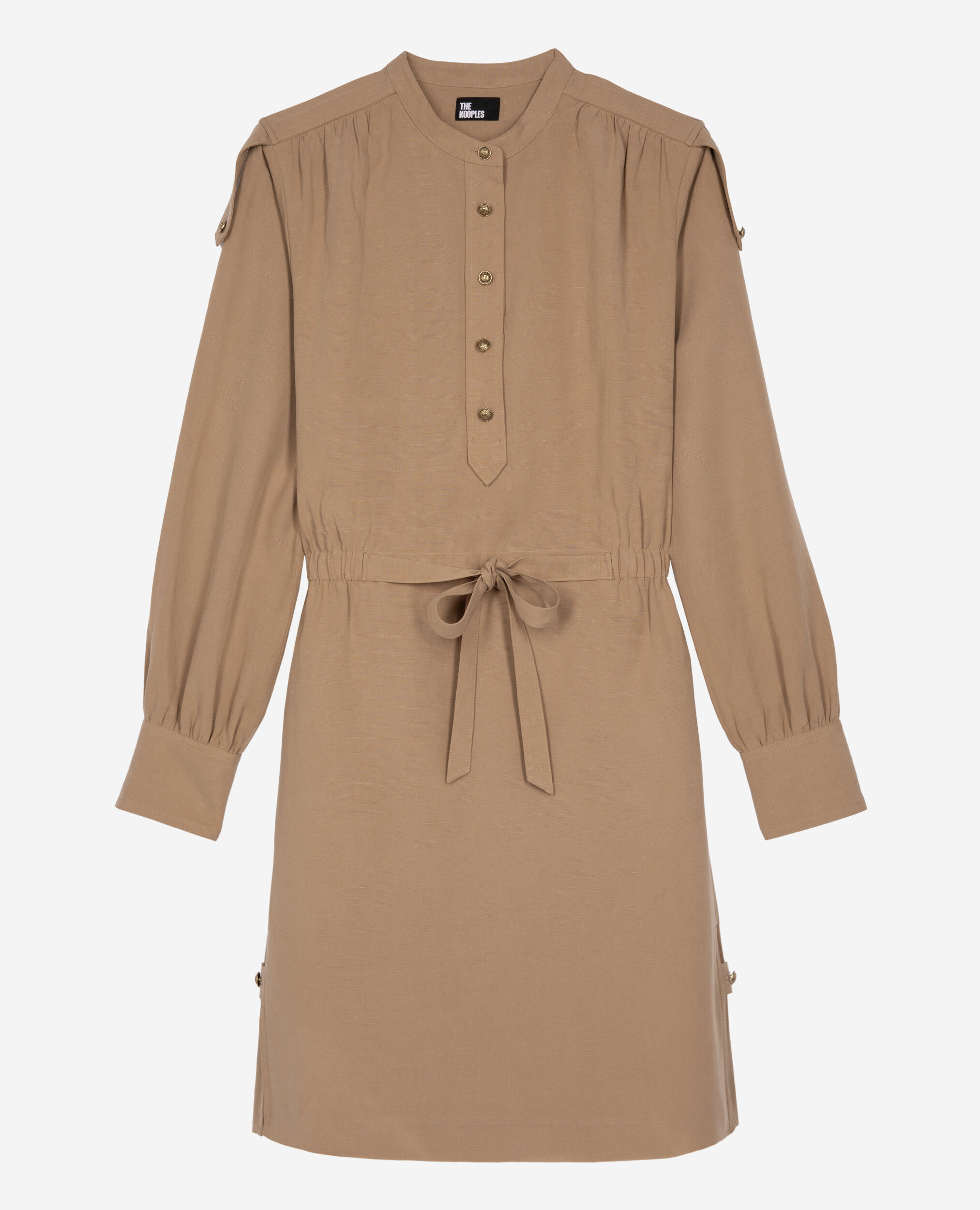 Short beige dress, BROWN, hi-res image number null