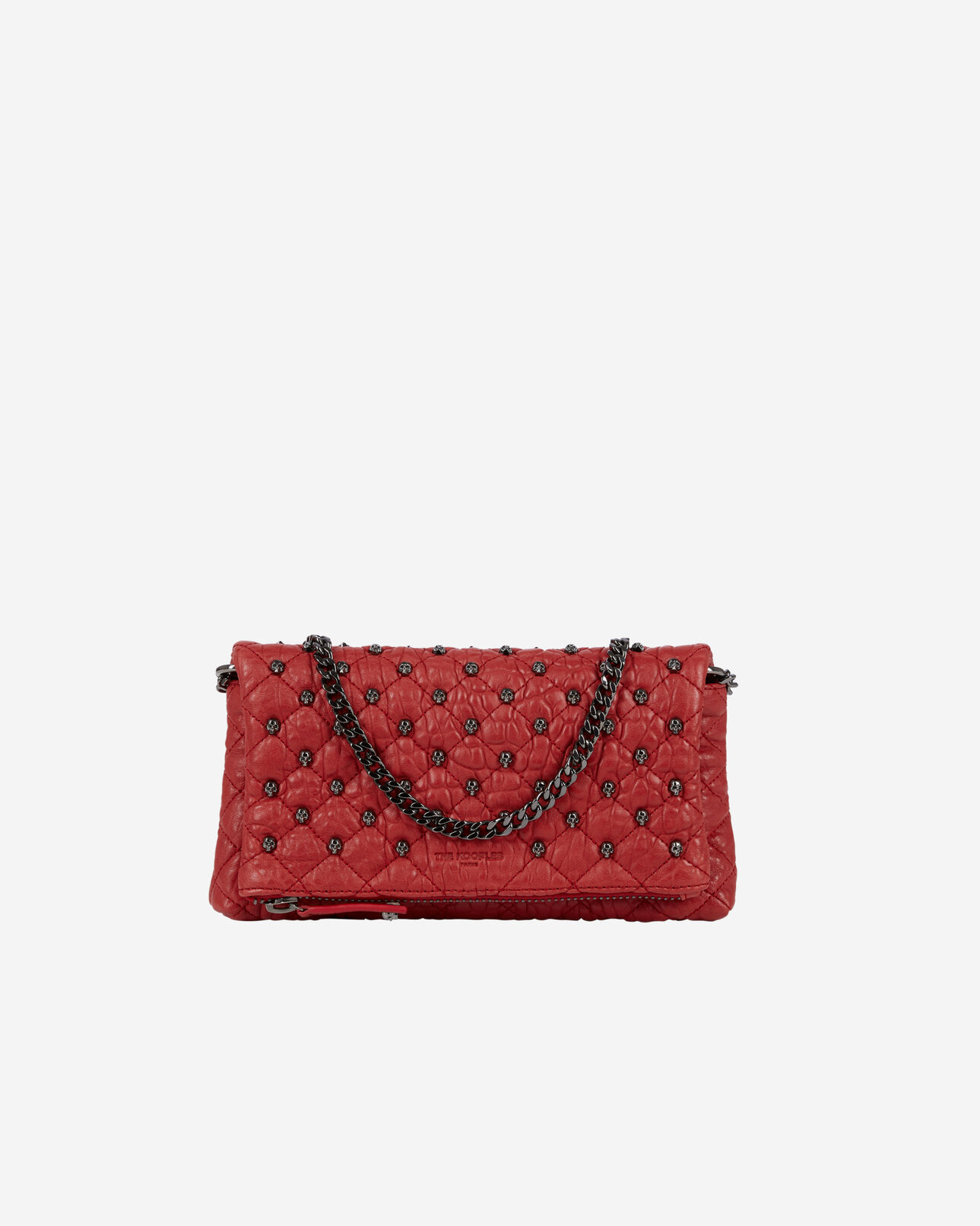 The Kooples MUJER RED bolso mano clásico pequeño piel rojo