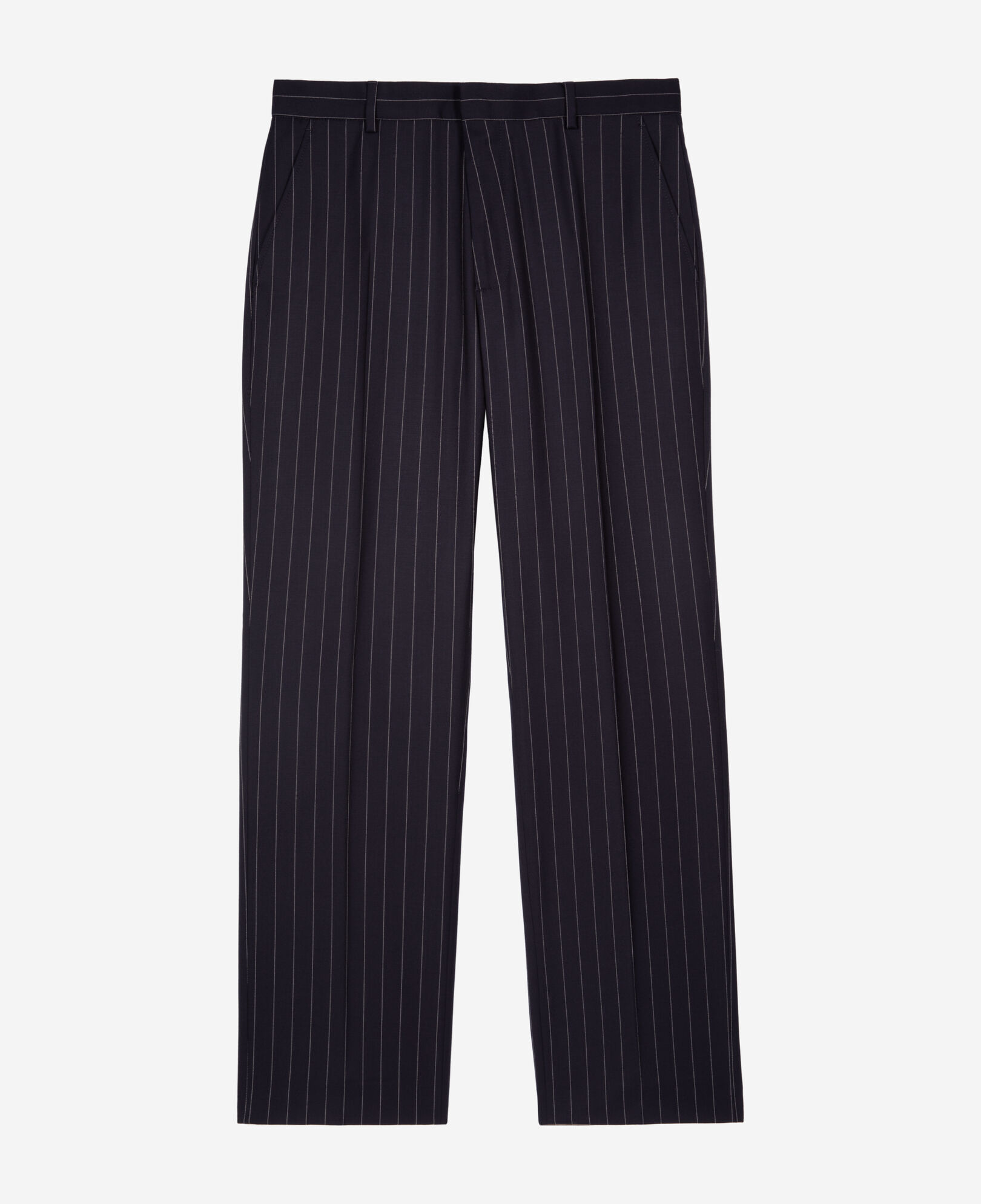 The Kooples MEN DARK NAVY blue striped suit pants