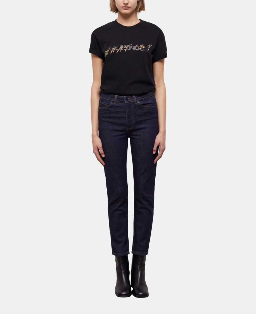 blaue slim-fit-jeans