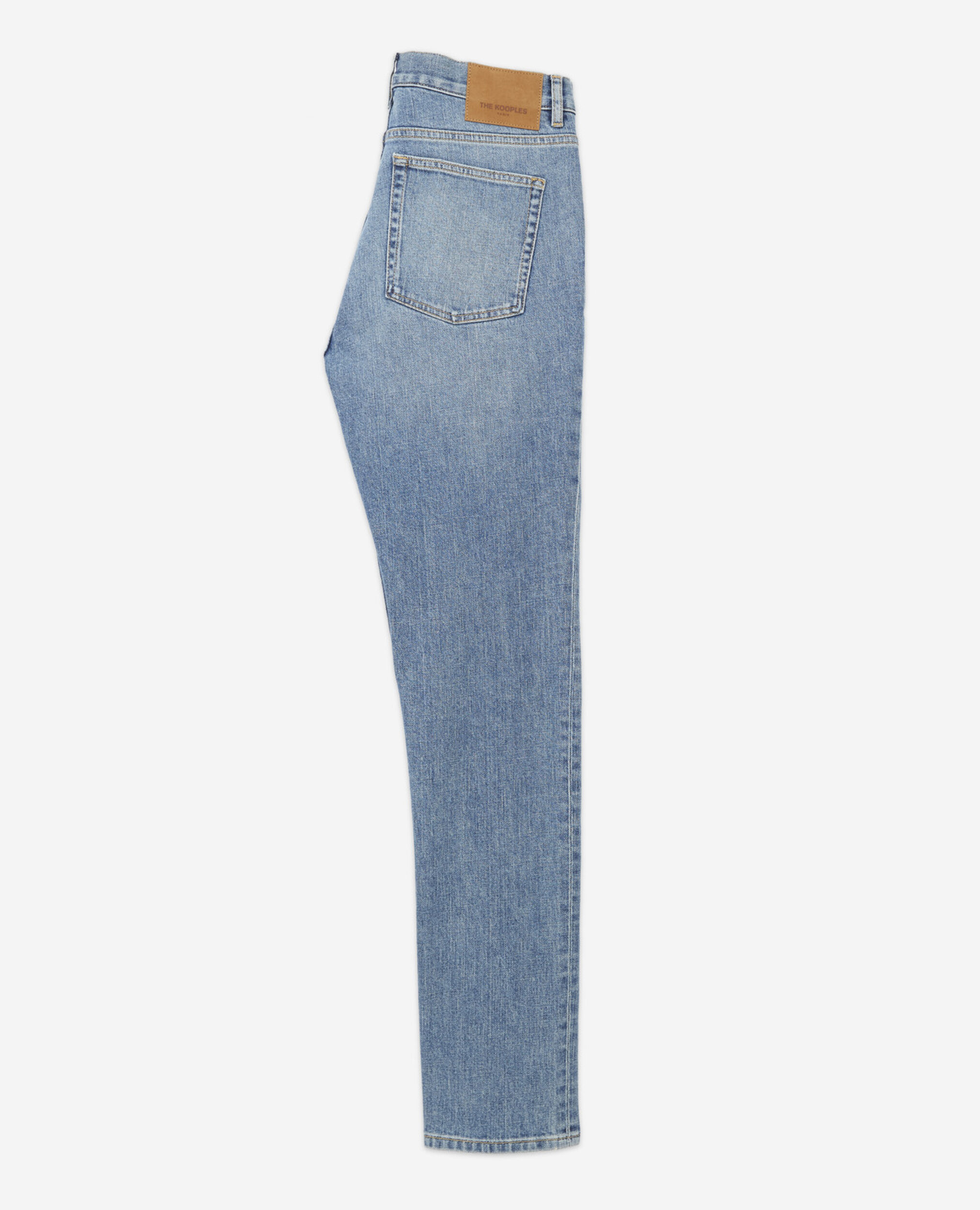 Blue faded slim-fit jeans, BLUE WASHED, hi-res image number null