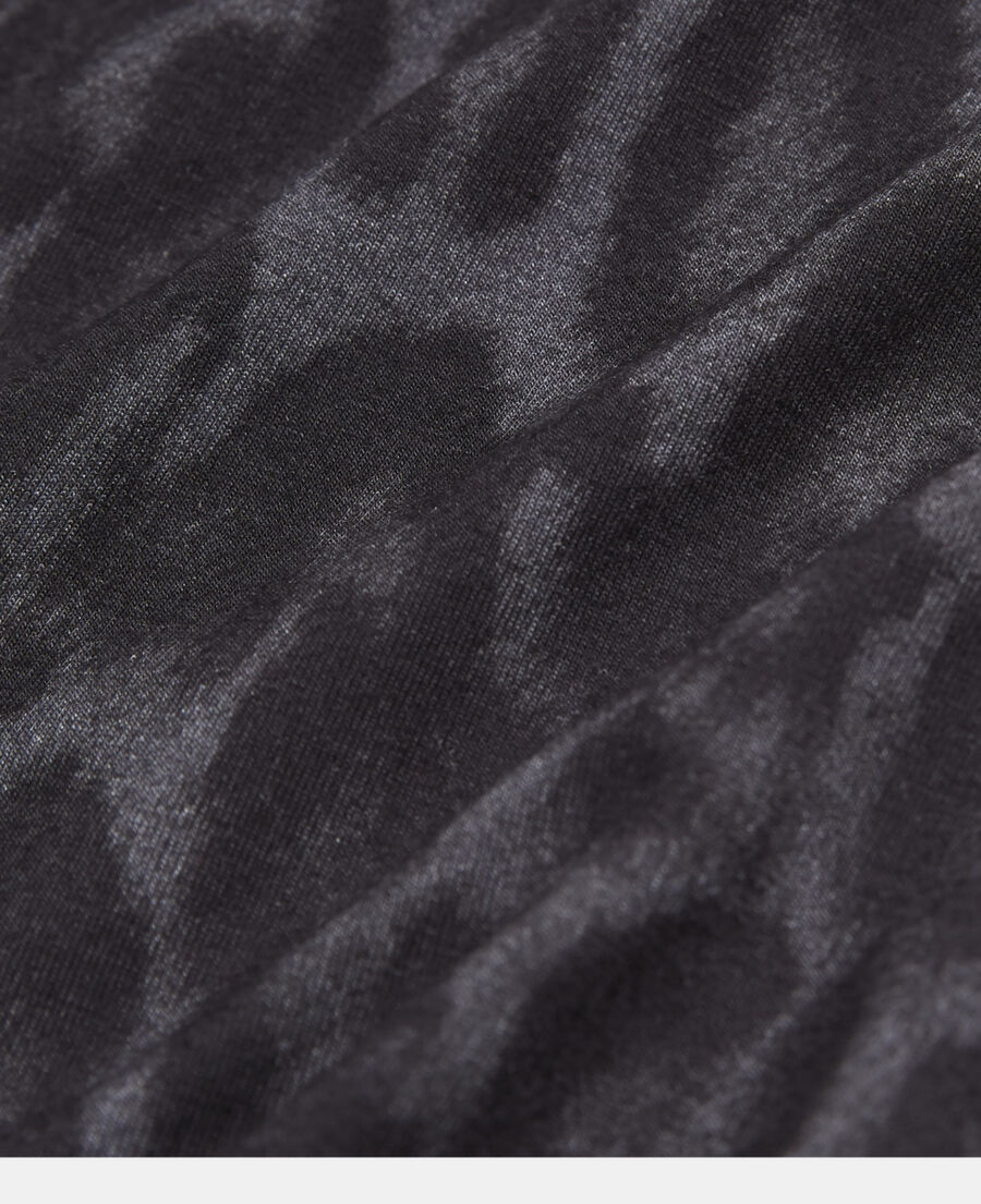 The Kooples WOMEN BLACK short dress with leopard print