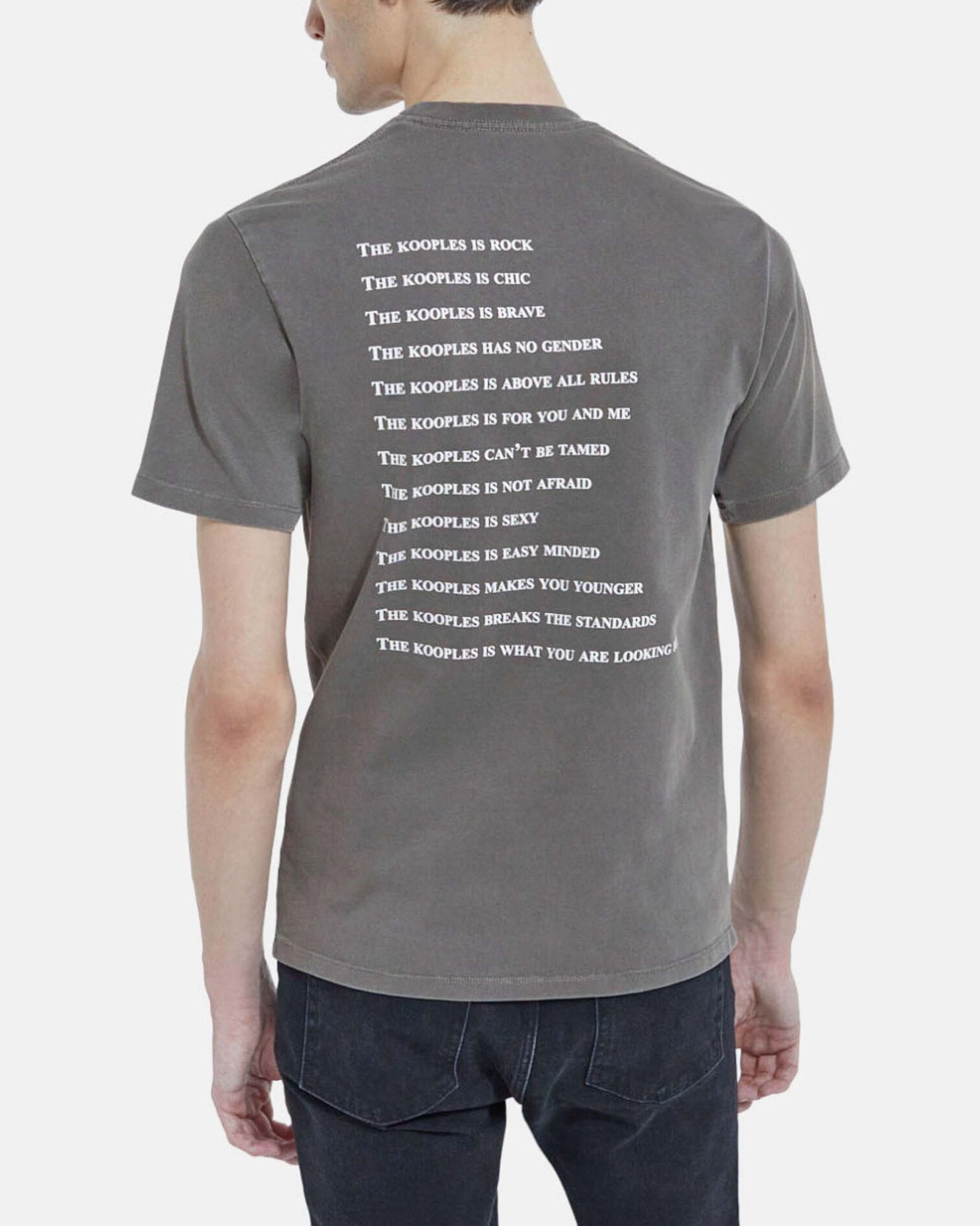 T-shirt gris clair imprimé what is, GREY, hi-res image number null