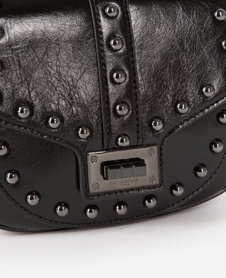 The Kooples WOMEN BLACK emily rounded bag with black studs