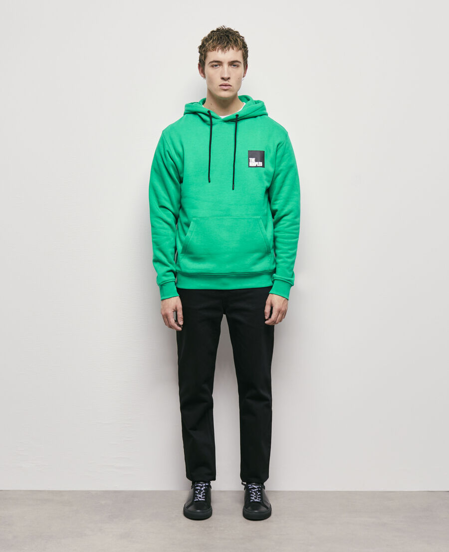 sweatshirt à logo vert