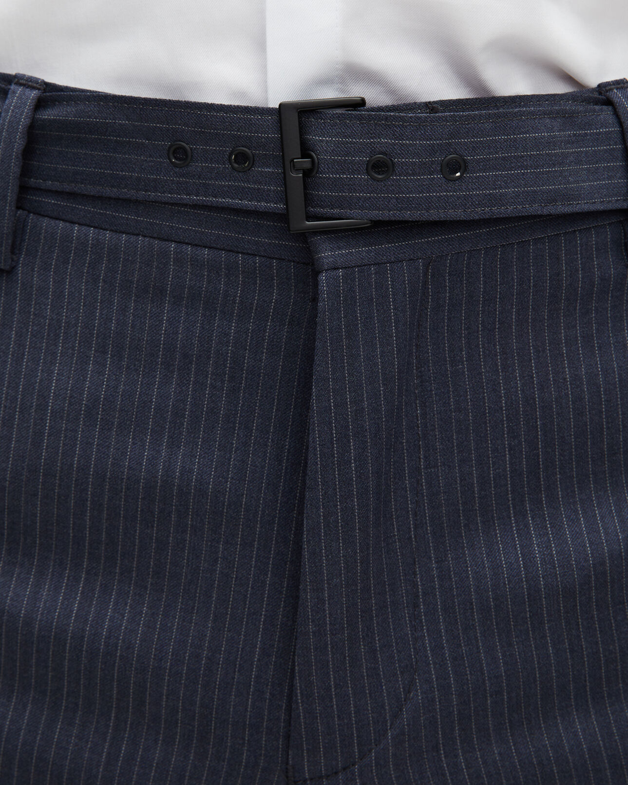 The Kooples HOMME BLUE pantalon de costume à rayures bleu