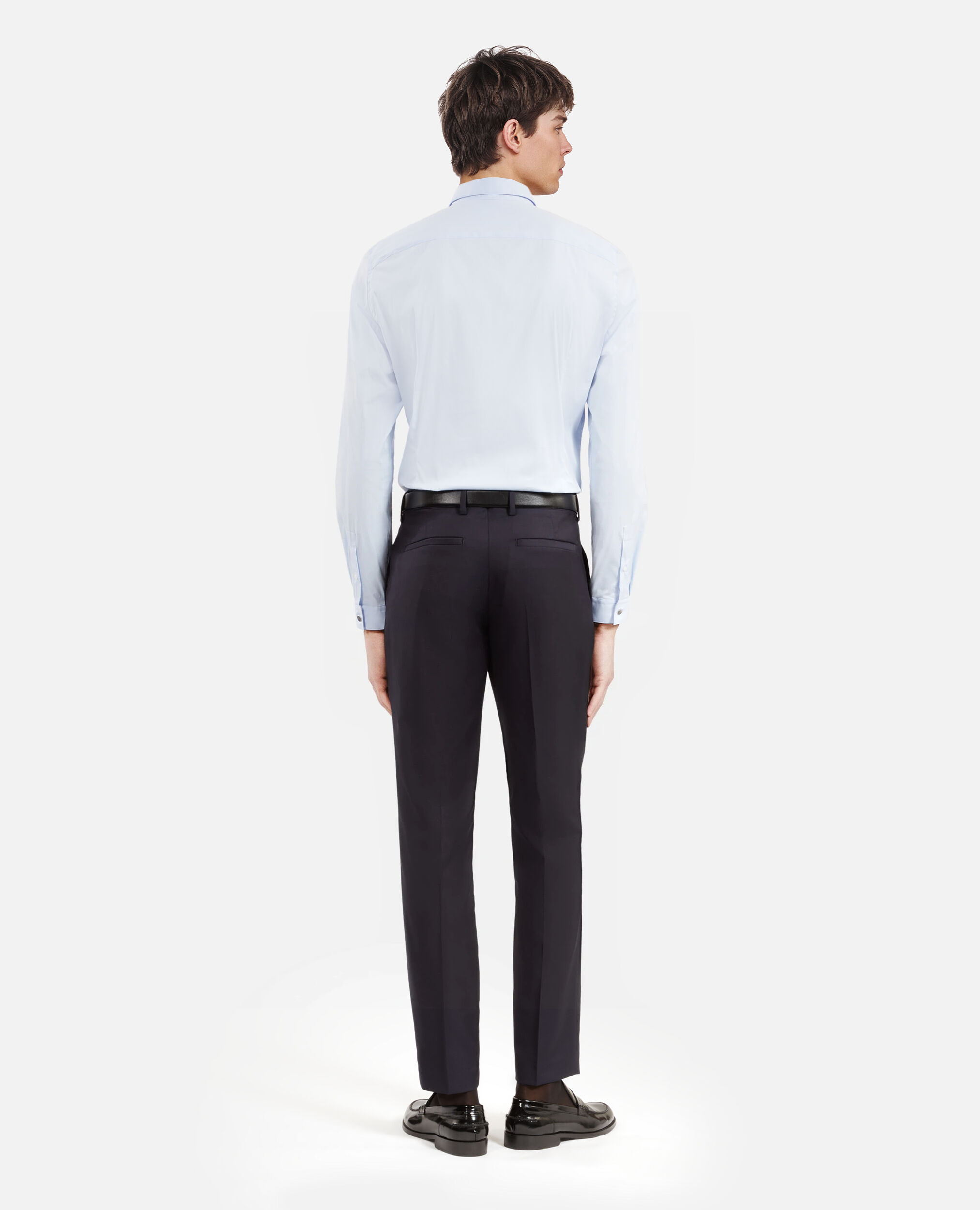 Pantalon de costume en laine bleu marine The Kooples France